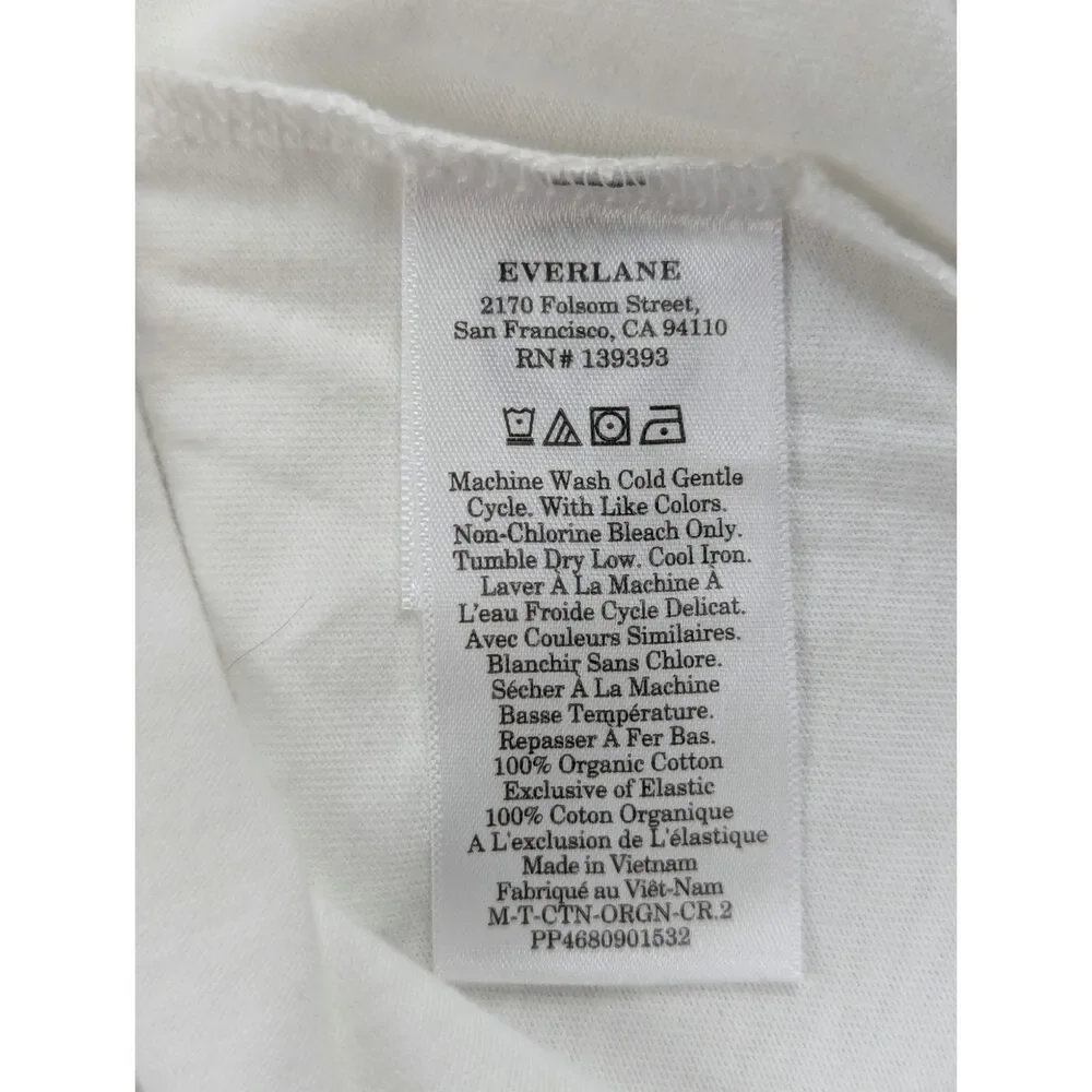 Everlane Crew Neck T Shirt Uniform Organic Cotton White Classic Capsule Mens XL - Picture 4 of 7